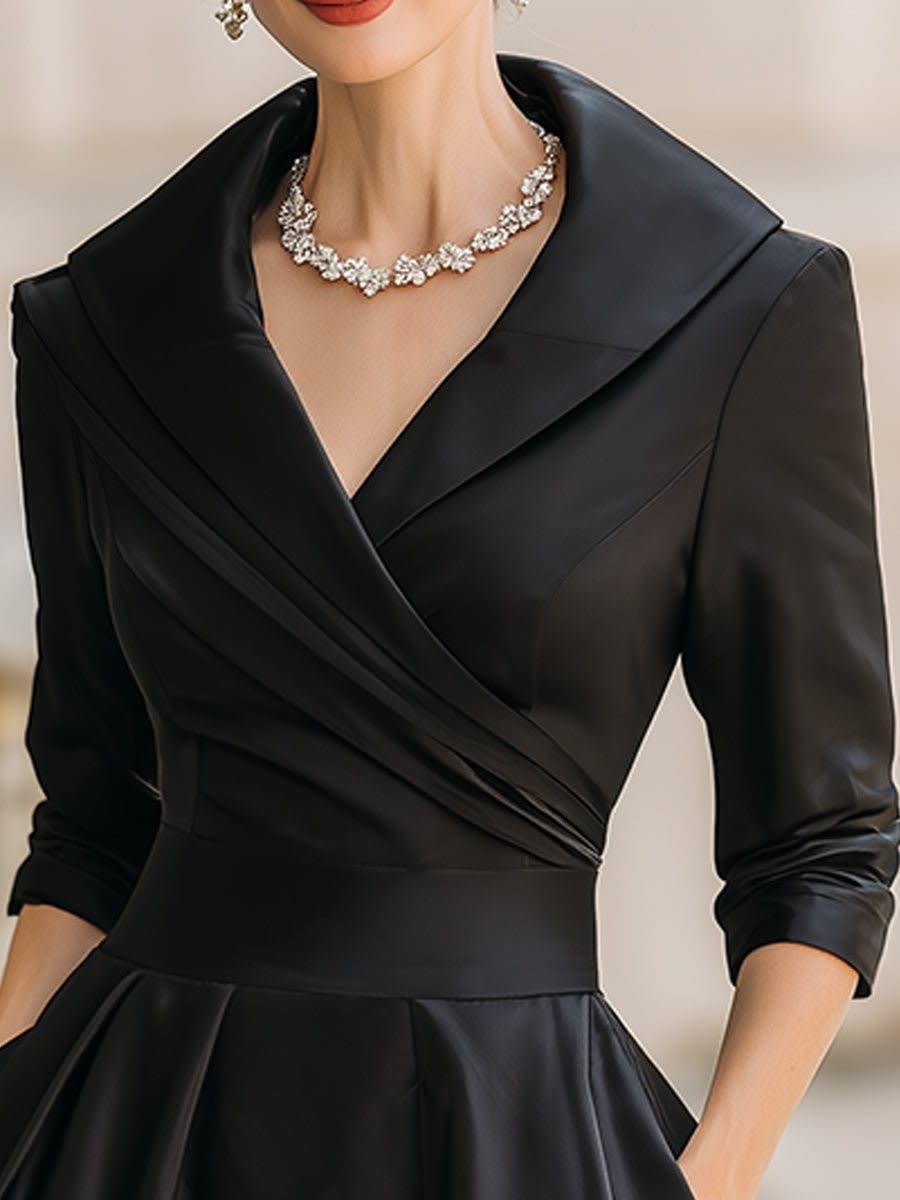 Farrah Vintage Wrap Midi Cocktail Dress_2