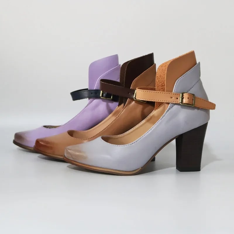 Katinka Two Tone Ankle Strap Pumps_11