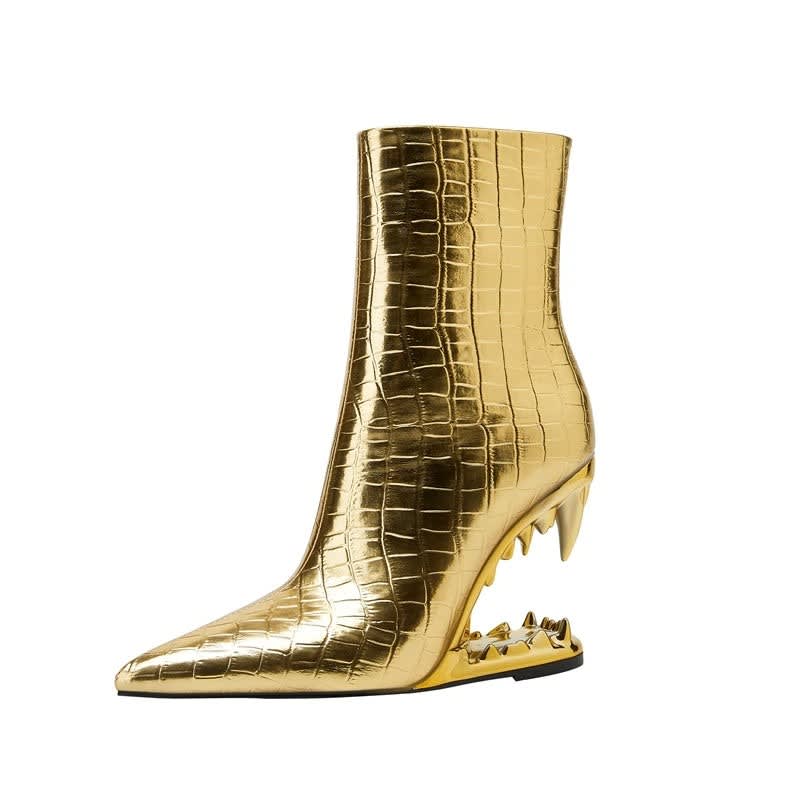 Jolanda Sculpted Heel Pointed Toe Ankle Boots_15