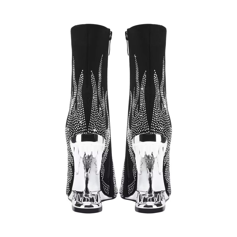 Jolanda Sculpted Heel Pointed Toe Ankle Boots_22