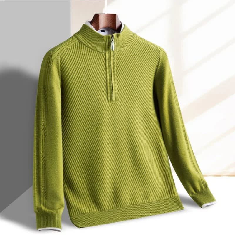 Kellan Ribbed Quarter Zip Sweater_1