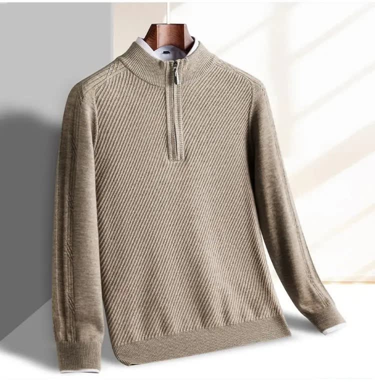 Kellan Ribbed Quarter Zip Sweater_2