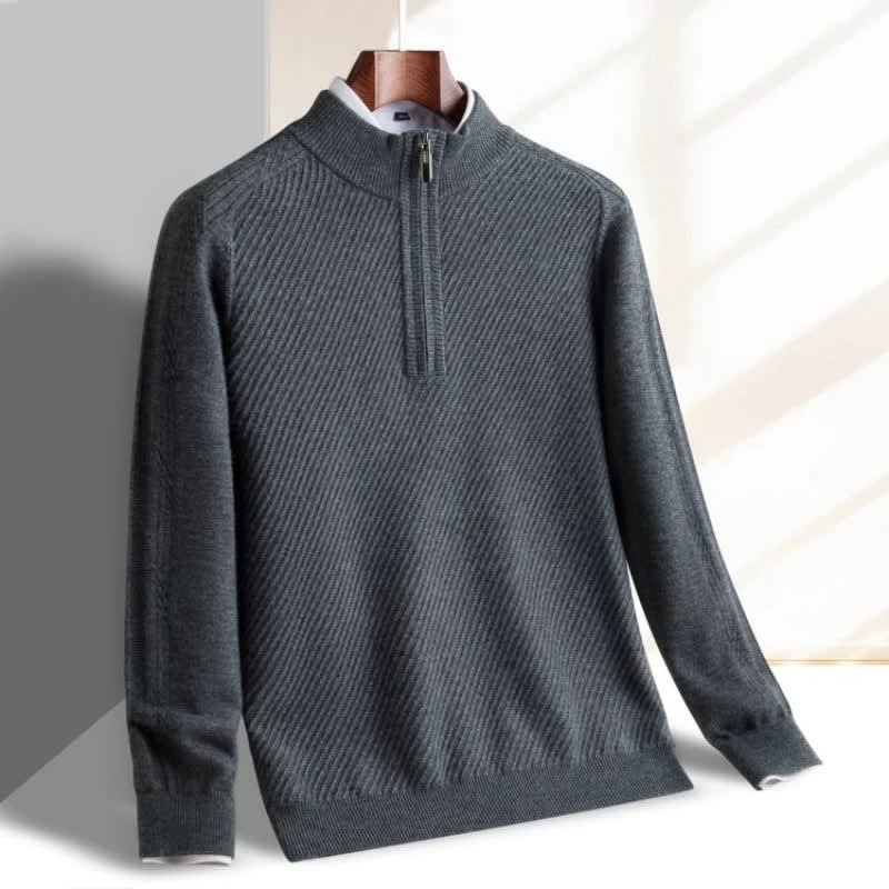 Kellan Ribbed Quarter Zip Sweater_4