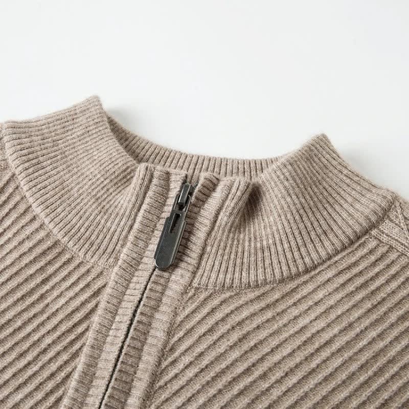 Kellan Ribbed Quarter Zip Sweater_7