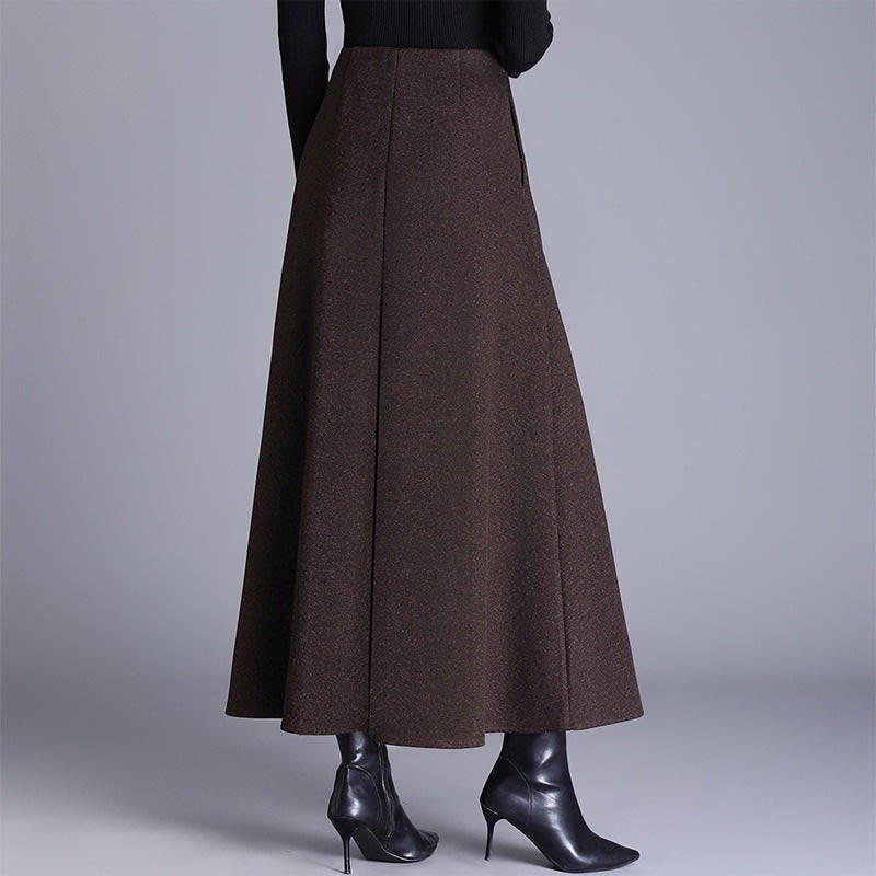 Olimpia Cashmere A Line Maxi Skirt_2