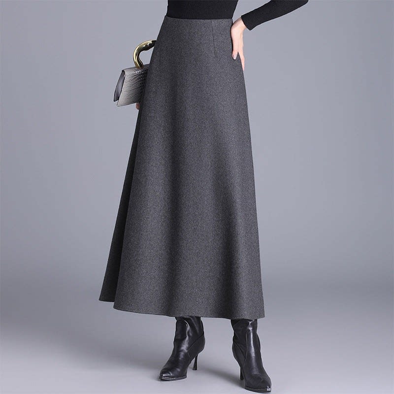 Olimpia Cashmere A Line Maxi Skirt_3