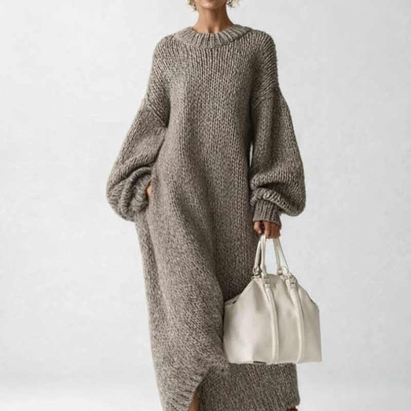 Chiara Chunky Knit Maxi Sweater Dress_1