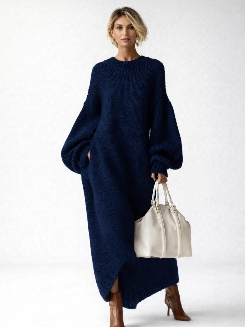 Chiara Chunky Knit Maxi Sweater Dress_5