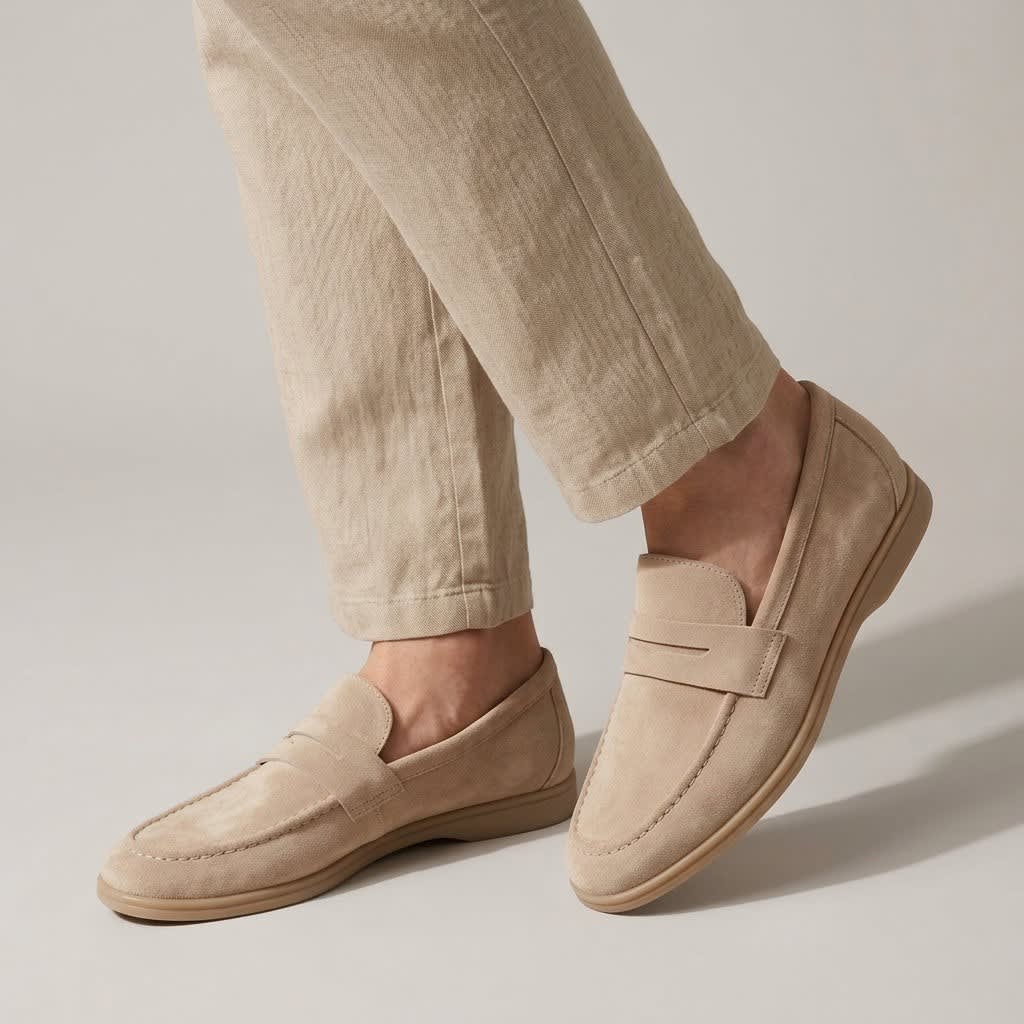 Marco Suede Penny Loafers_3
