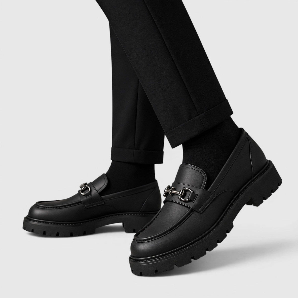 Julian Chunky Sole Horsebit Loafers_4