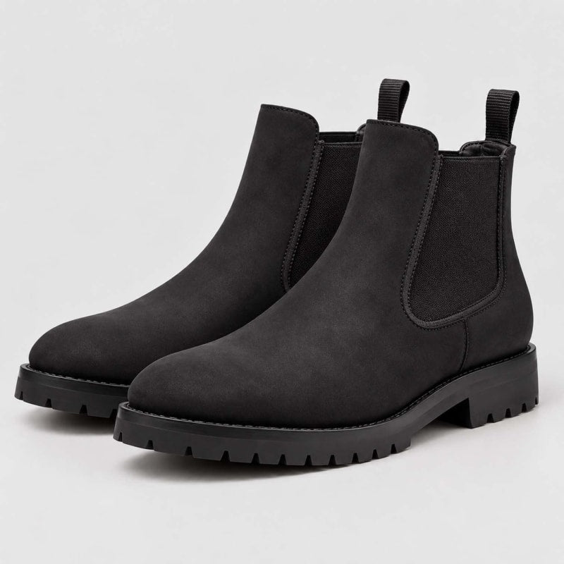 Nolan Suede Lug Sole Chelsea Boots_1