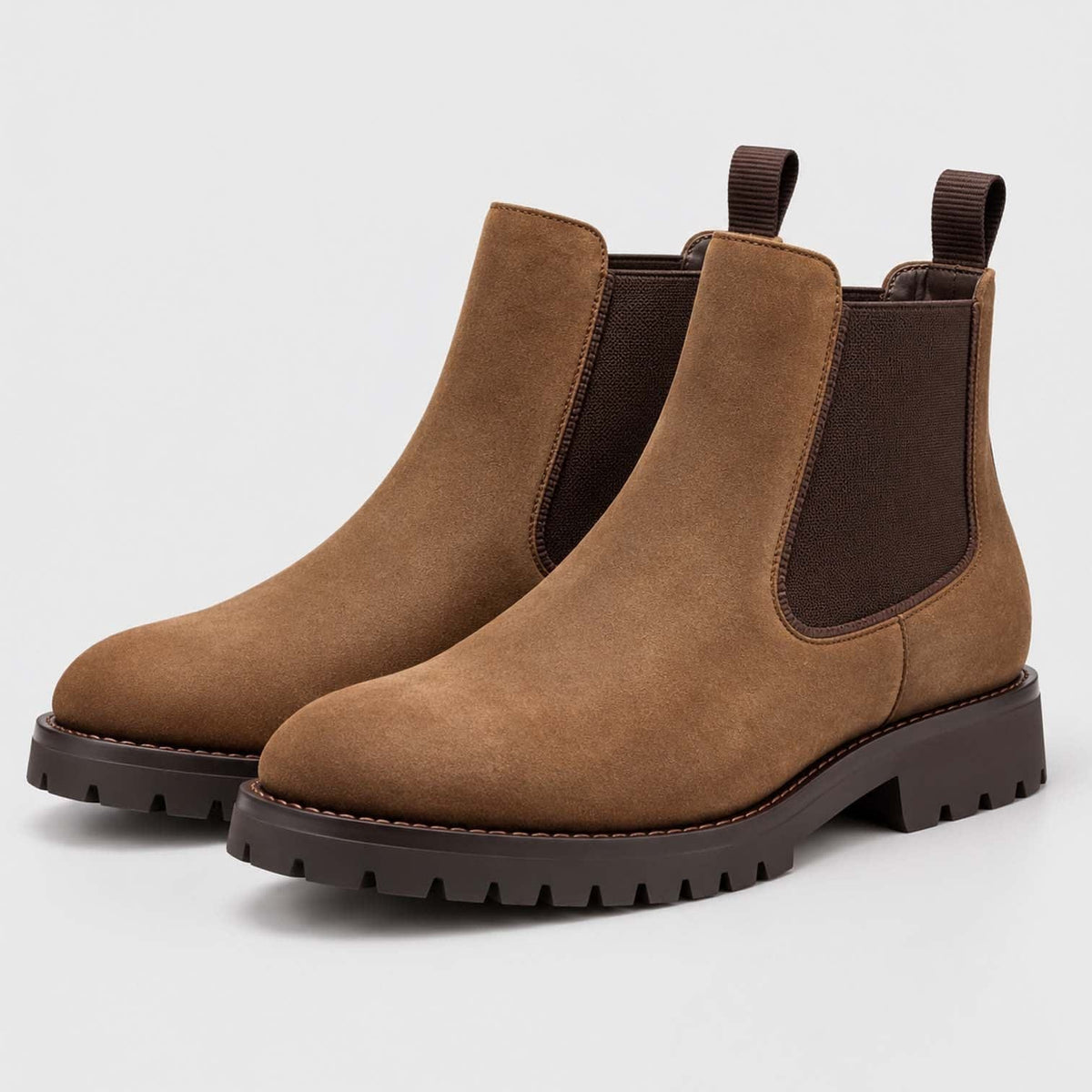 Nolan Suede Lug Sole Chelsea Boots_13