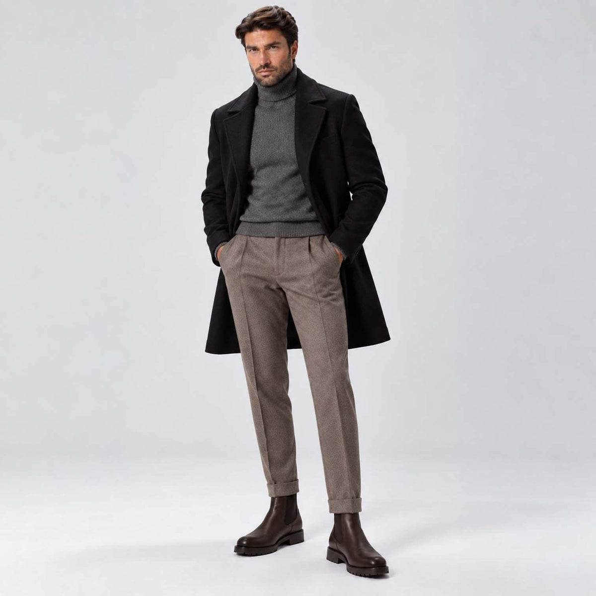 Nolan Suede Lug Sole Chelsea Boots_23