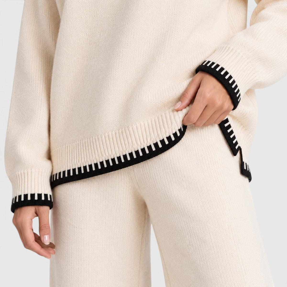 Leanne Contrast Stitch Knit Lounge Set_7