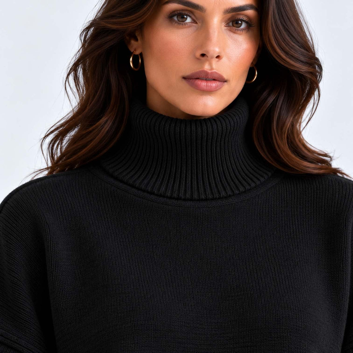 Lara Turtleneck Knit Two Piece Pants Set_18