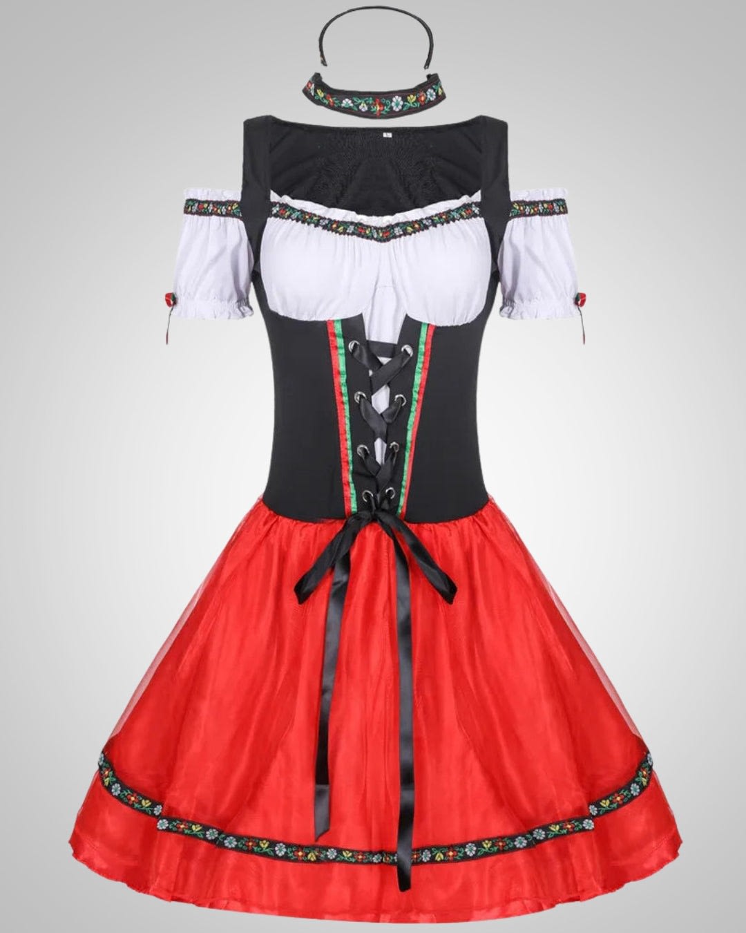 Tove Lace-Up Tulle Oktoberfest Dress_2