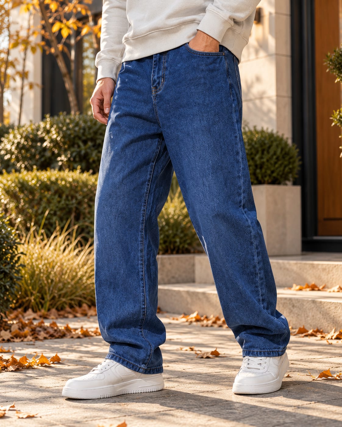 Nolan Baggy Stretch Denim Jeans_5