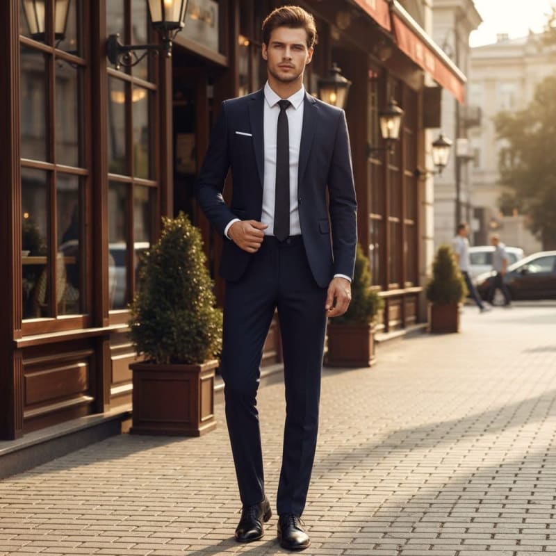 Sebastian Notched Lapel Two Piece Suit_1