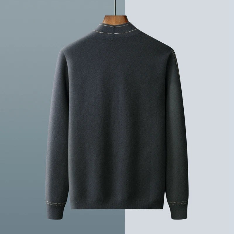 Carter Contrast Stitch Cashmere Blend Cardigan_5