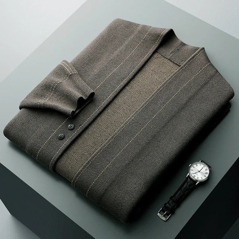 Carter Contrast Stitch Cashmere Blend Cardigan_8