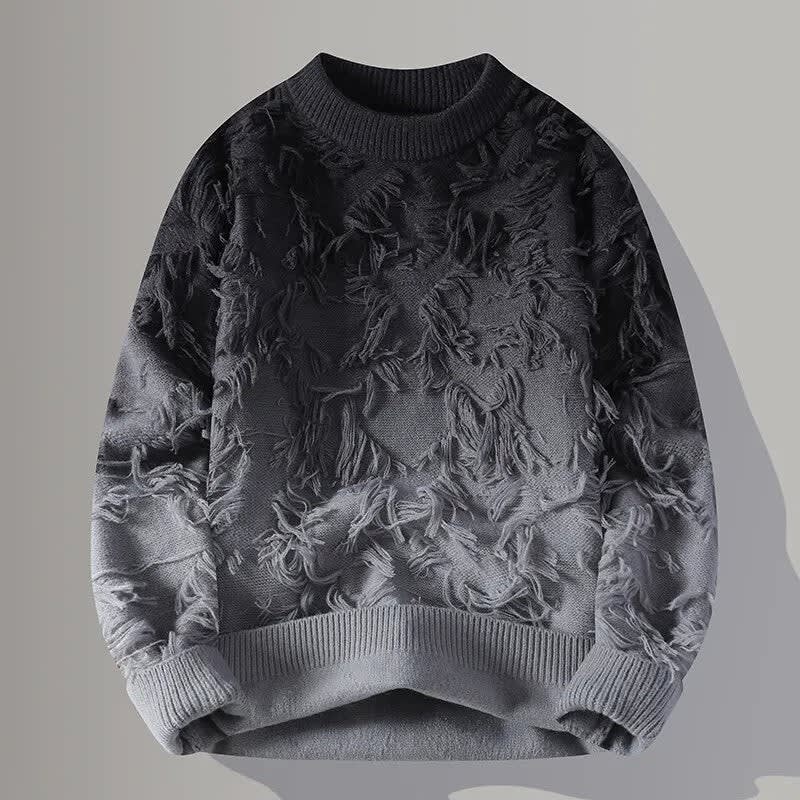 Zane Gradient Fringe Knit Sweater_3