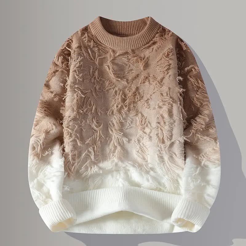 Zane Gradient Fringe Knit Sweater_4