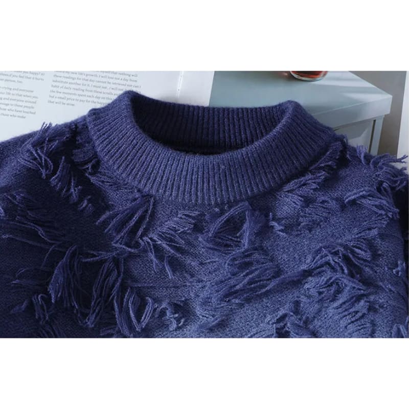 Zane Gradient Fringe Knit Sweater_5
