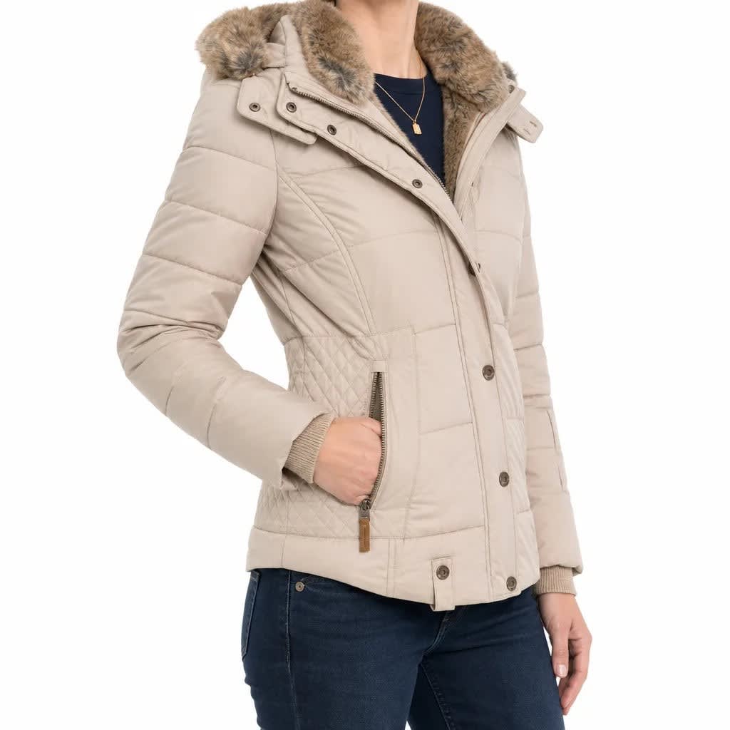 Anna Faux Fur Hooded Puffer Coat_2