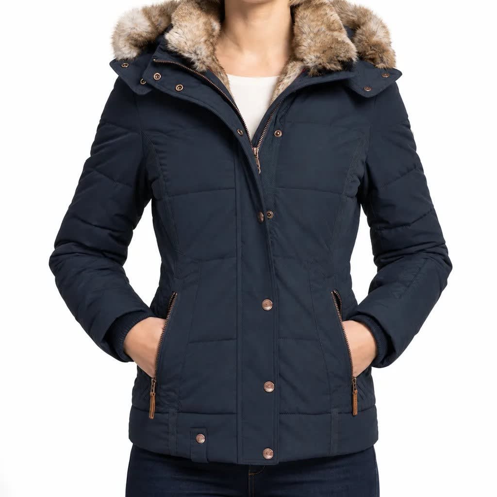 Anna Faux Fur Hooded Puffer Coat_4