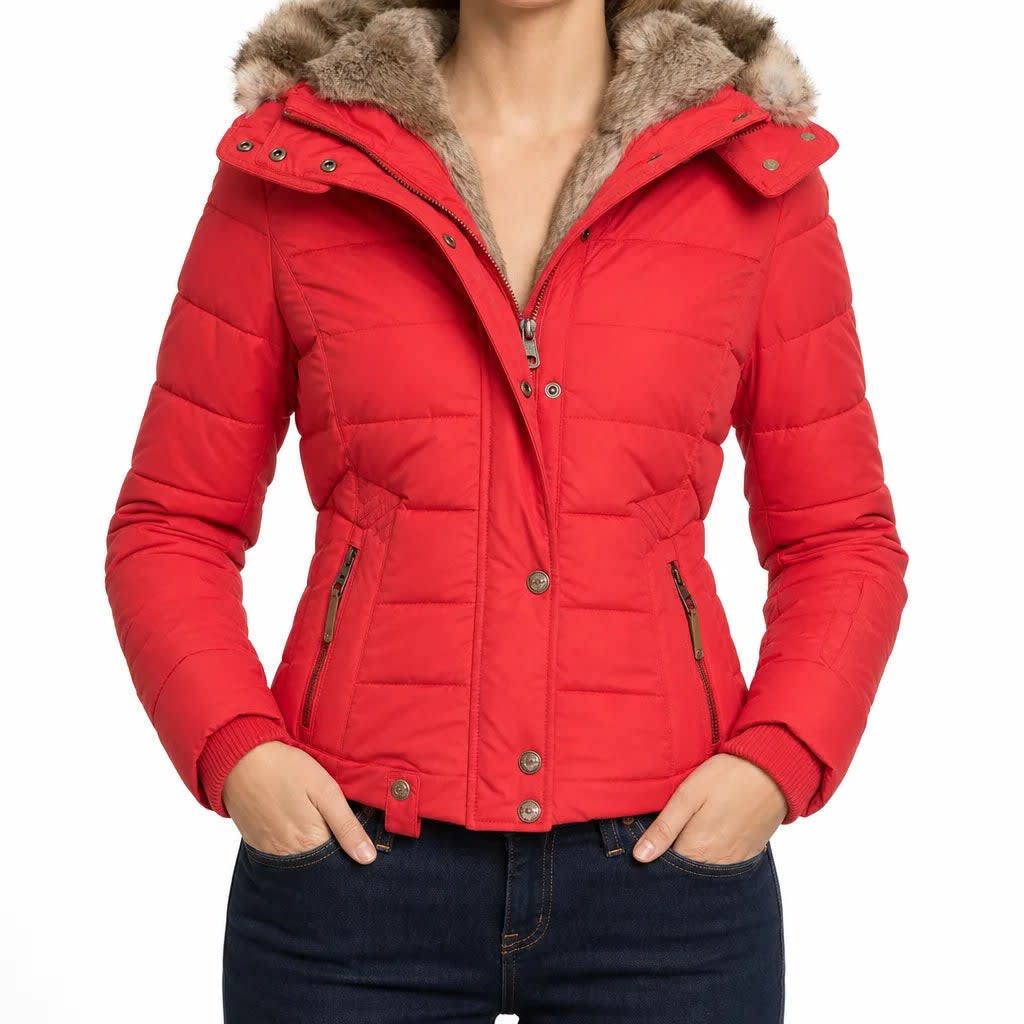 Anna Faux Fur Hooded Puffer Coat_5