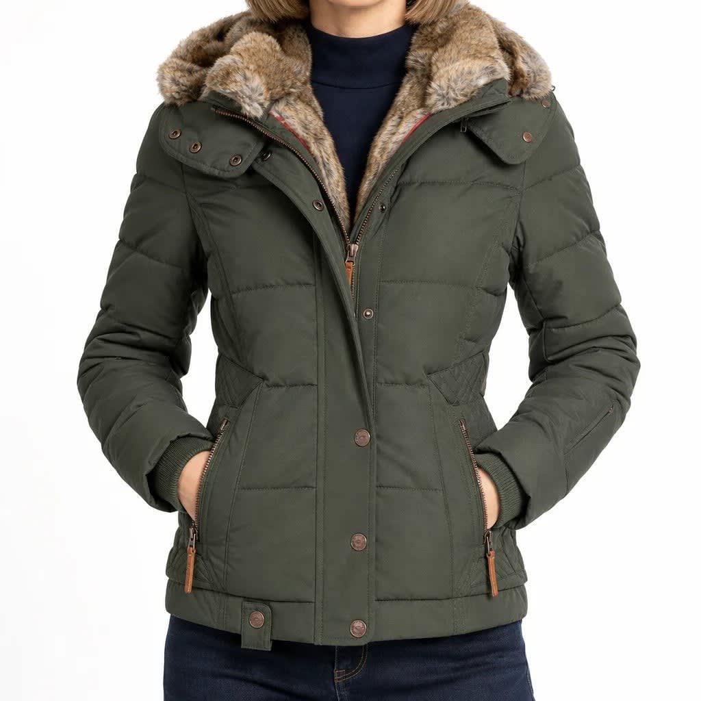 Anna Faux Fur Hooded Puffer Coat_7