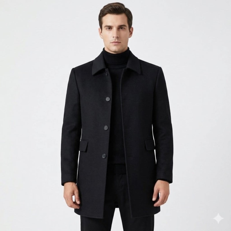 Finnian Wool Blend Overcoat_1
