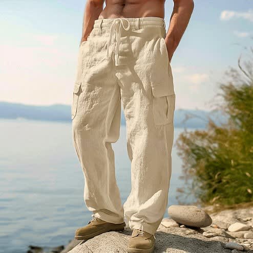 Evan Relaxed Fit Drawstring Cargo Pants_5