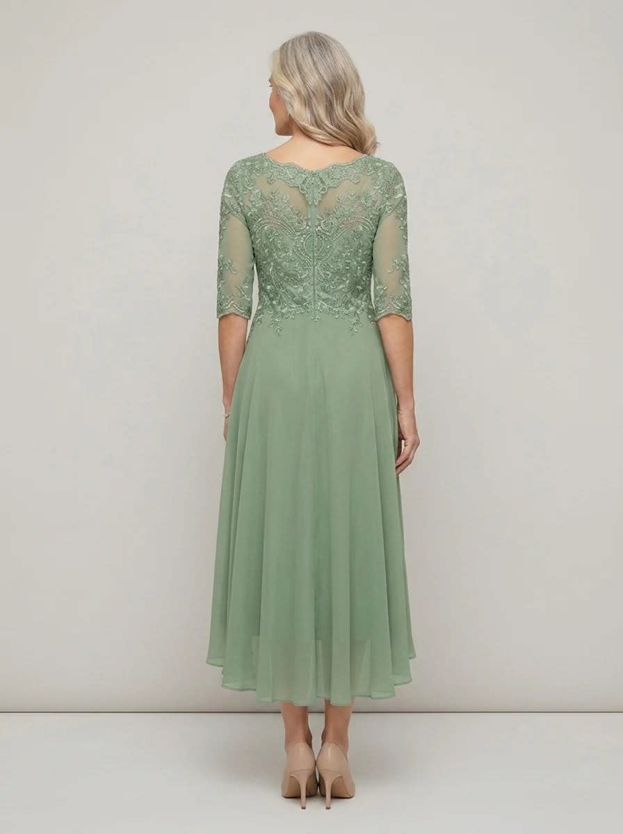 Mirabel Mother of the Bride Lace Wedding Guest Midi Dress_2