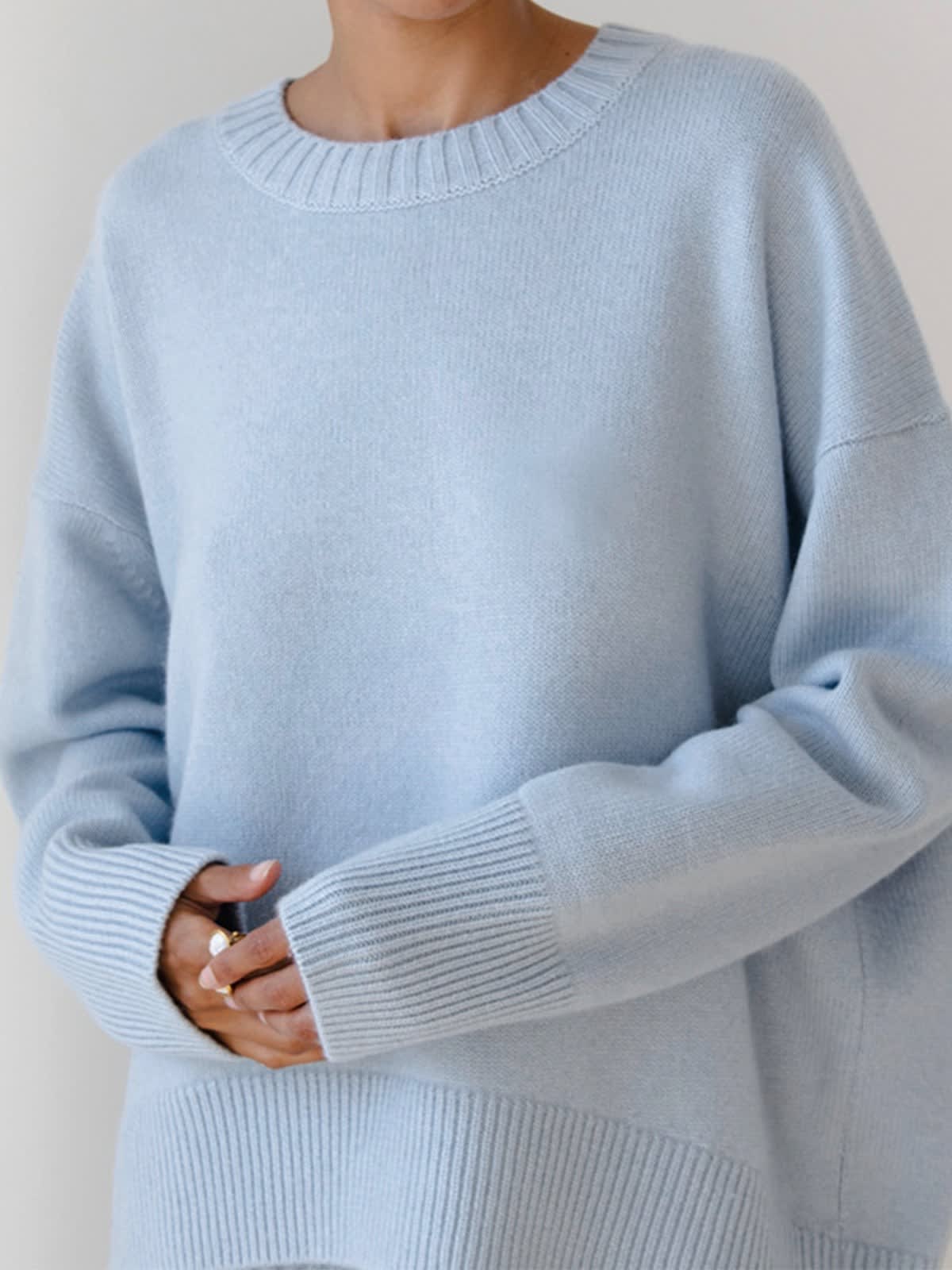 Justine Oversized Crewneck Knit Sweater_3