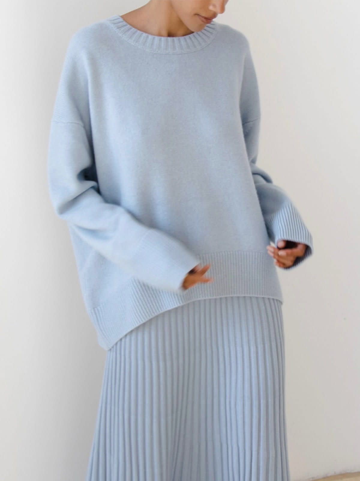 Justine Oversized Crewneck Knit Sweater_4