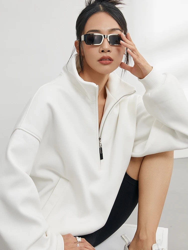 Oaklyn Oversized Half Zip Pullover_2