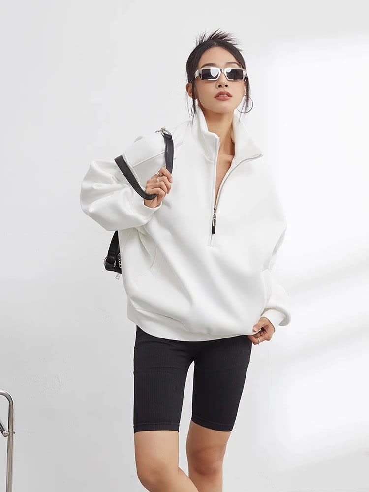Oaklyn Oversized Half Zip Pullover_6