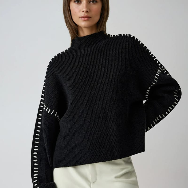 Brinley Whipstitch Mock Neck Sweater_1