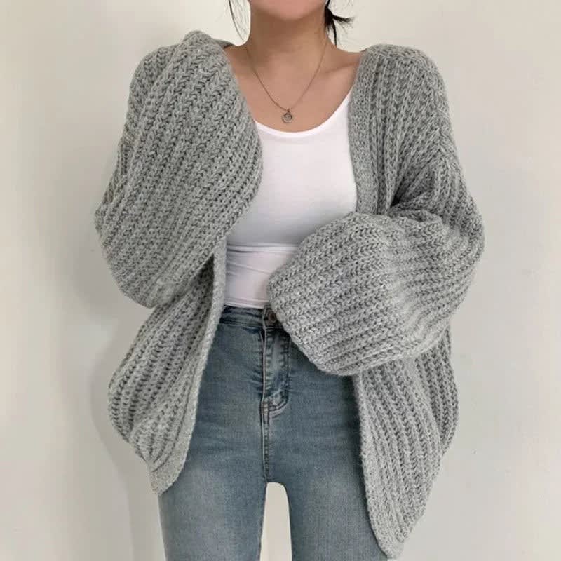 Finley Chunky Knit Open Front Cardigan_2