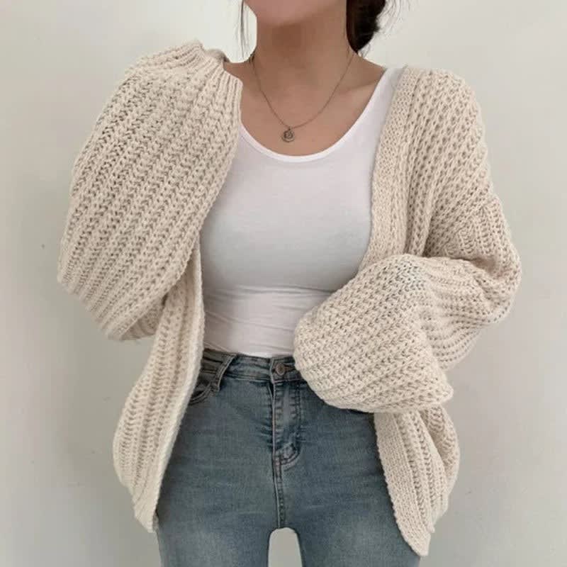 Finley Chunky Knit Open Front Cardigan_6