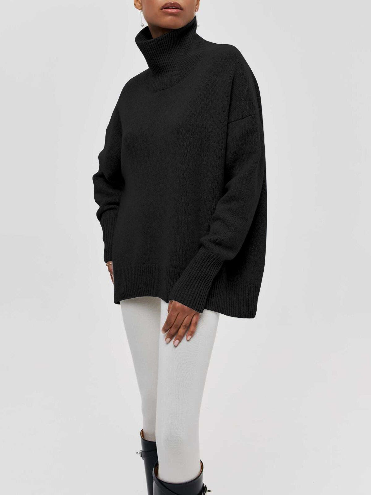 Braelyn Oversized Turtleneck Sweater_5