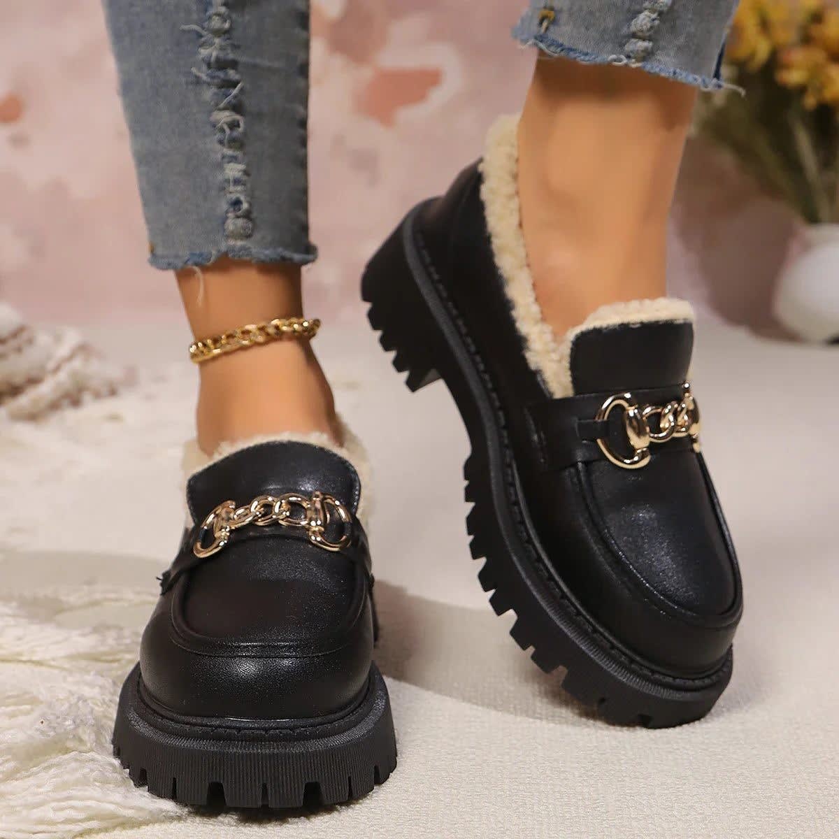 Marcia Fleece Lined Platform Loafers_2