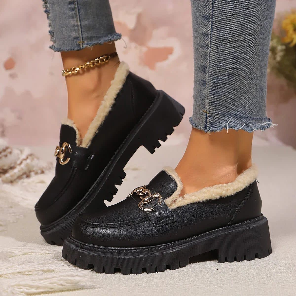 Marcia Fleece Lined Platform Loafers_3