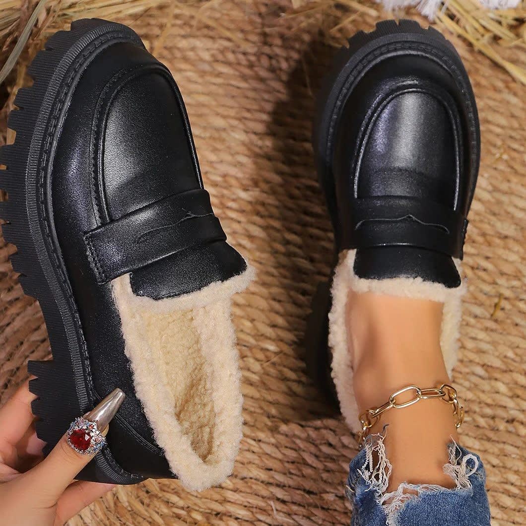 Marcia Fleece Lined Platform Loafers_4