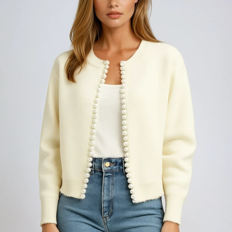 Oakley Pearl Trim Knit Cardigan_1
