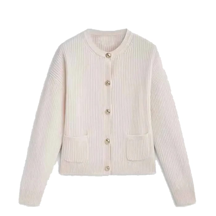 Peronne Ribbed Button Front Cardigan_6