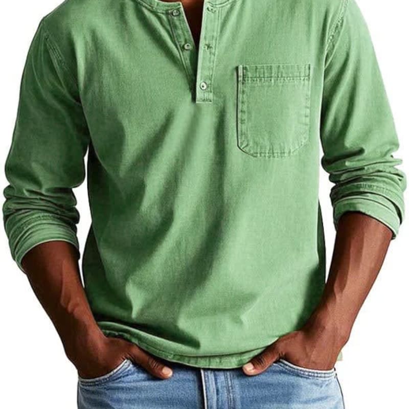 Tristan Long Sleeve Henley Shirt_1