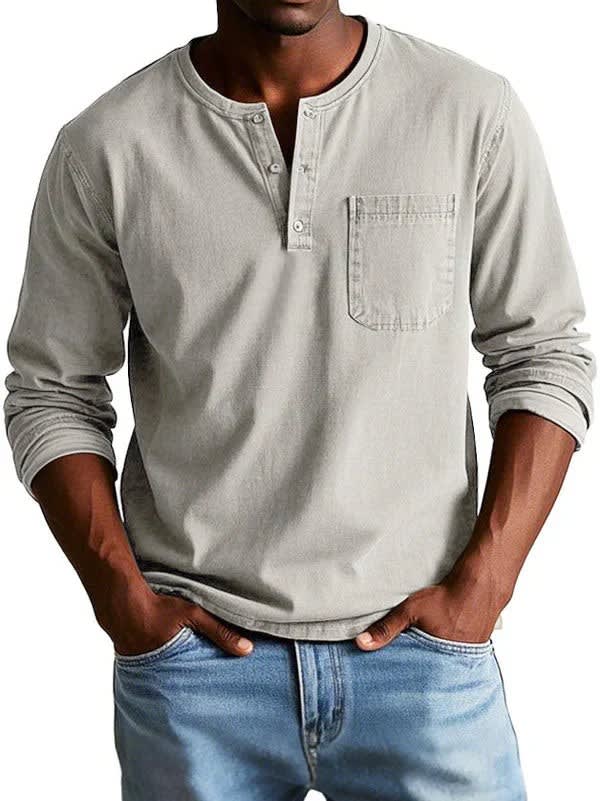 Tristan Long Sleeve Henley Shirt_6