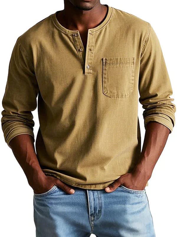 Tristan Long Sleeve Henley Shirt_7